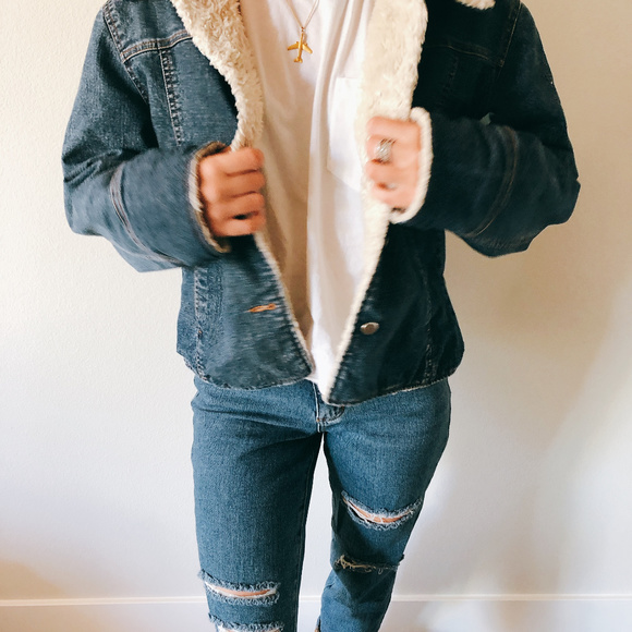 Jean Fur Jacket - Picture 2 of 4